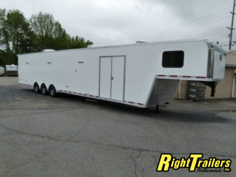 New 2026 8.5x48 Vintage Pro-Stock Race Trailer with Bathroom Package