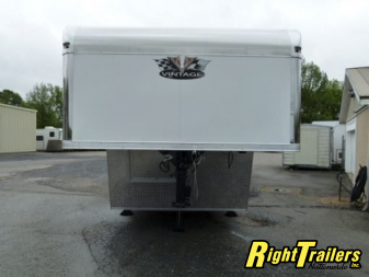New 2026 8.5x48 Vintage Pro-Stock Race Trailer with Bathroom Package