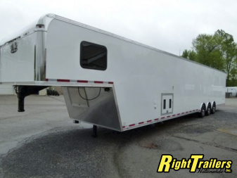New 2026 8.5x48 Vintage Pro-Stock Race Trailer with Bathroom Package