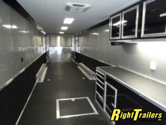 New 2026 8.5x48 Vintage Pro-Stock Race Trailer with Bathroom Package