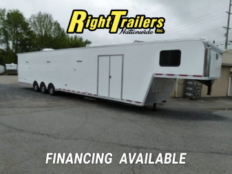 New 2026 8.5x48 Vintage Pro-Stock Race Trailer with Bathroom Package