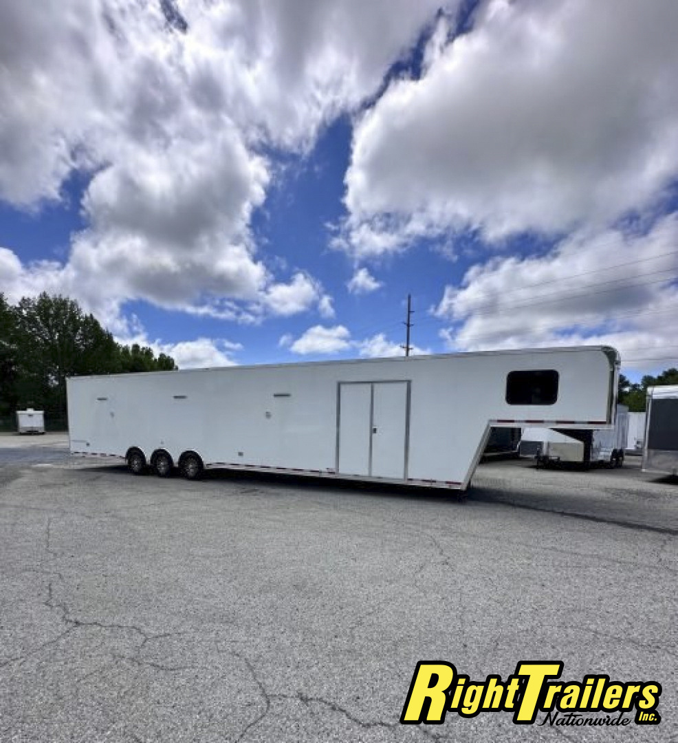 New 2025 Vintage Trailers 8.5x48 Race Trailer with Bathroom