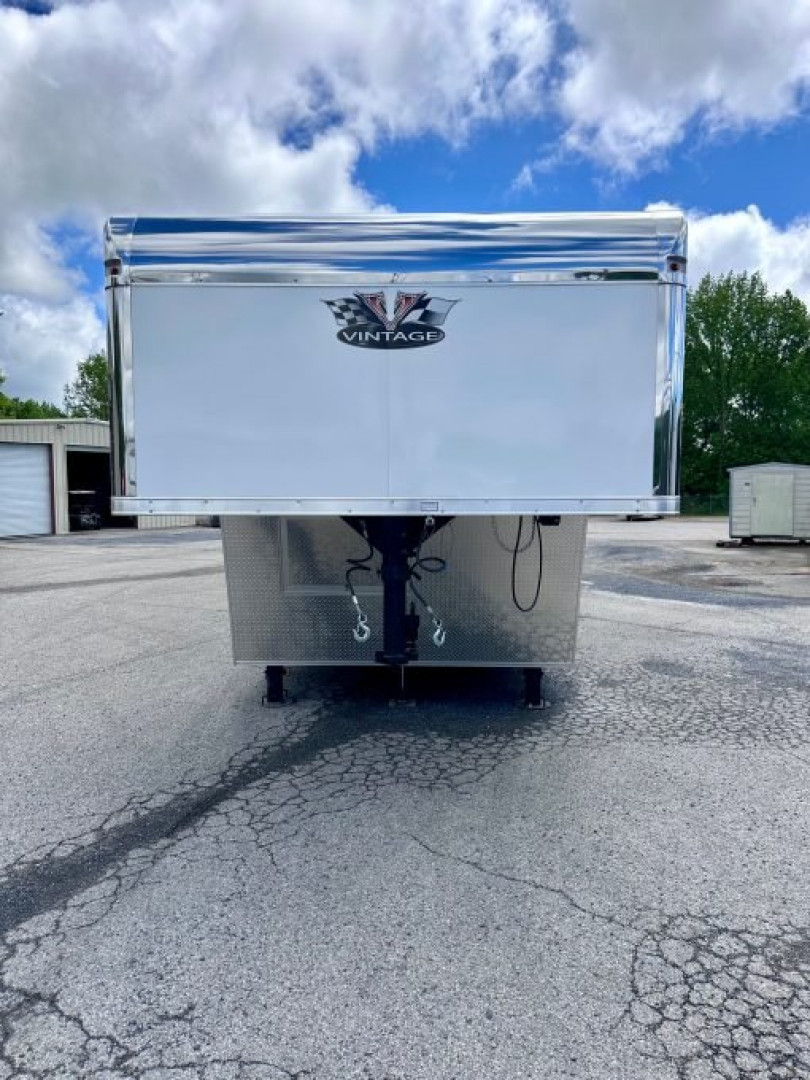 New 2026 8.5x48 Vintage Pro-Stock Race Trailer with Restroom Package