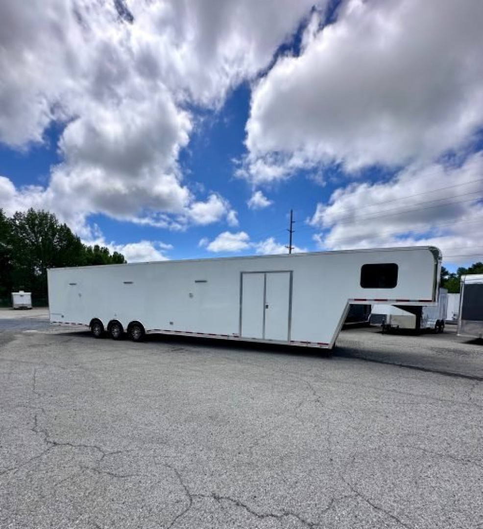 New 2026 8.5x48 Vintage Pro-Stock Race Trailer with Restroom Package