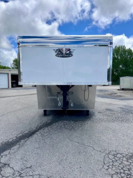 New 2026 8.5x48 Vintage Pro-Stock Race Trailer with Restroom Package