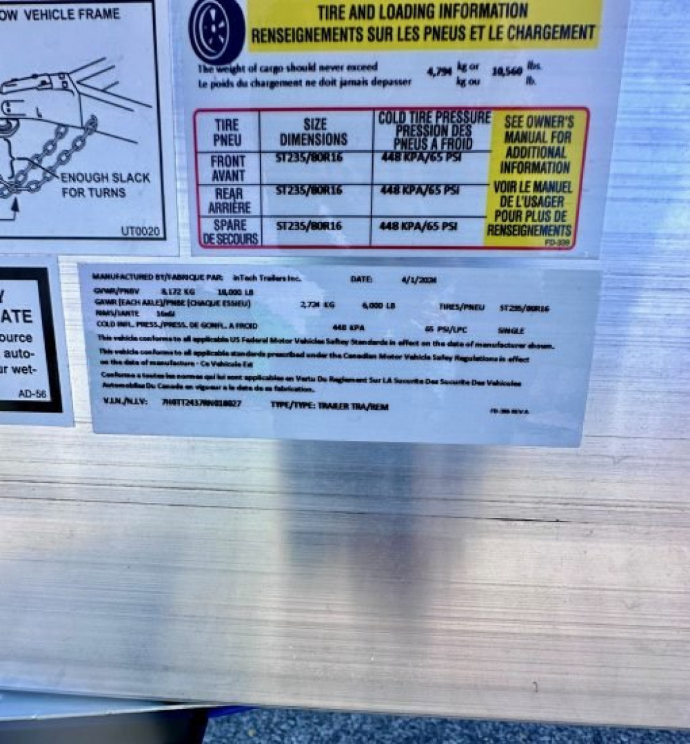 New 2024 8.5x24 inTech Stacker