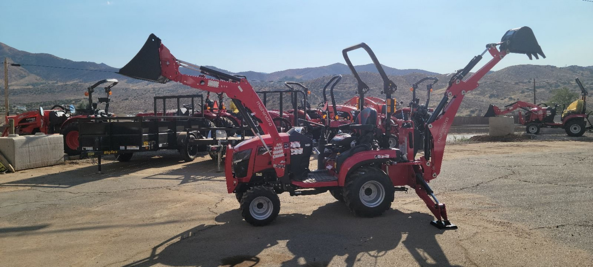 New 2024 Mahindra 1120 HST Loader and backhoe