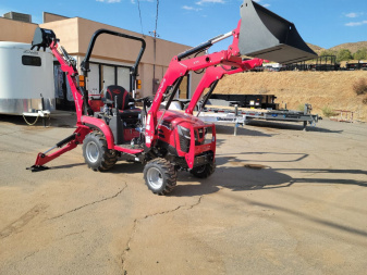 New 2024 Mahindra 1120 HST Loader and backhoe