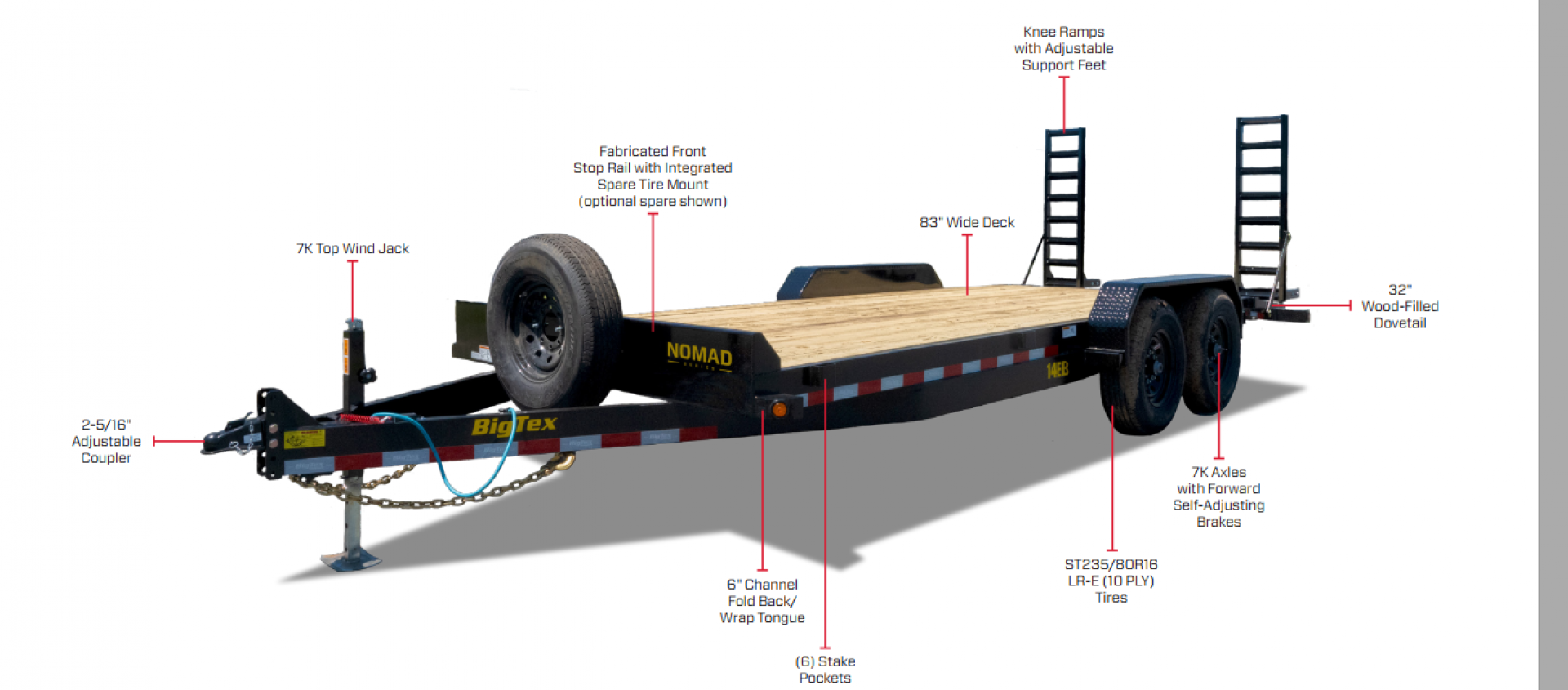 New 2025 Big Tex Trailers Equipment Trailer