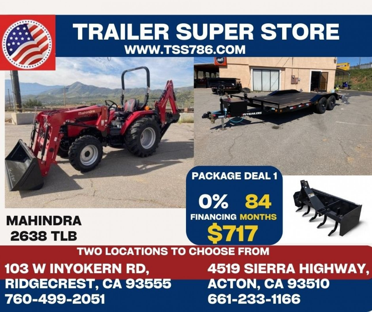 New 2023 MAHINDRA 2638 HST TLB BUNLE DEAL Tractor