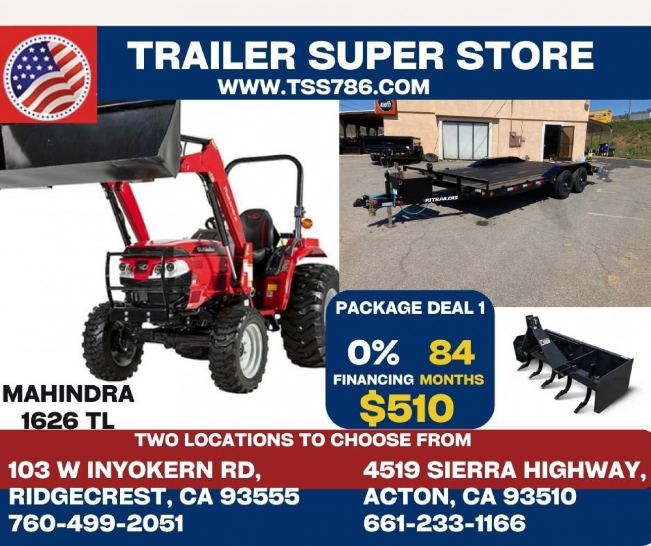 New 2024 MAHINDRA 1626 HST BUNDLE DEAL Tractor
