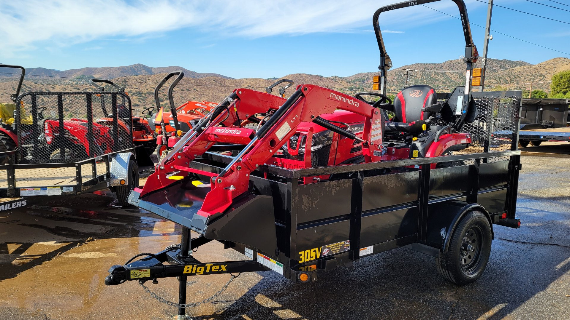 New 2024 Mahindra 1120 HST BUNDLE #1 Landscape Trailer