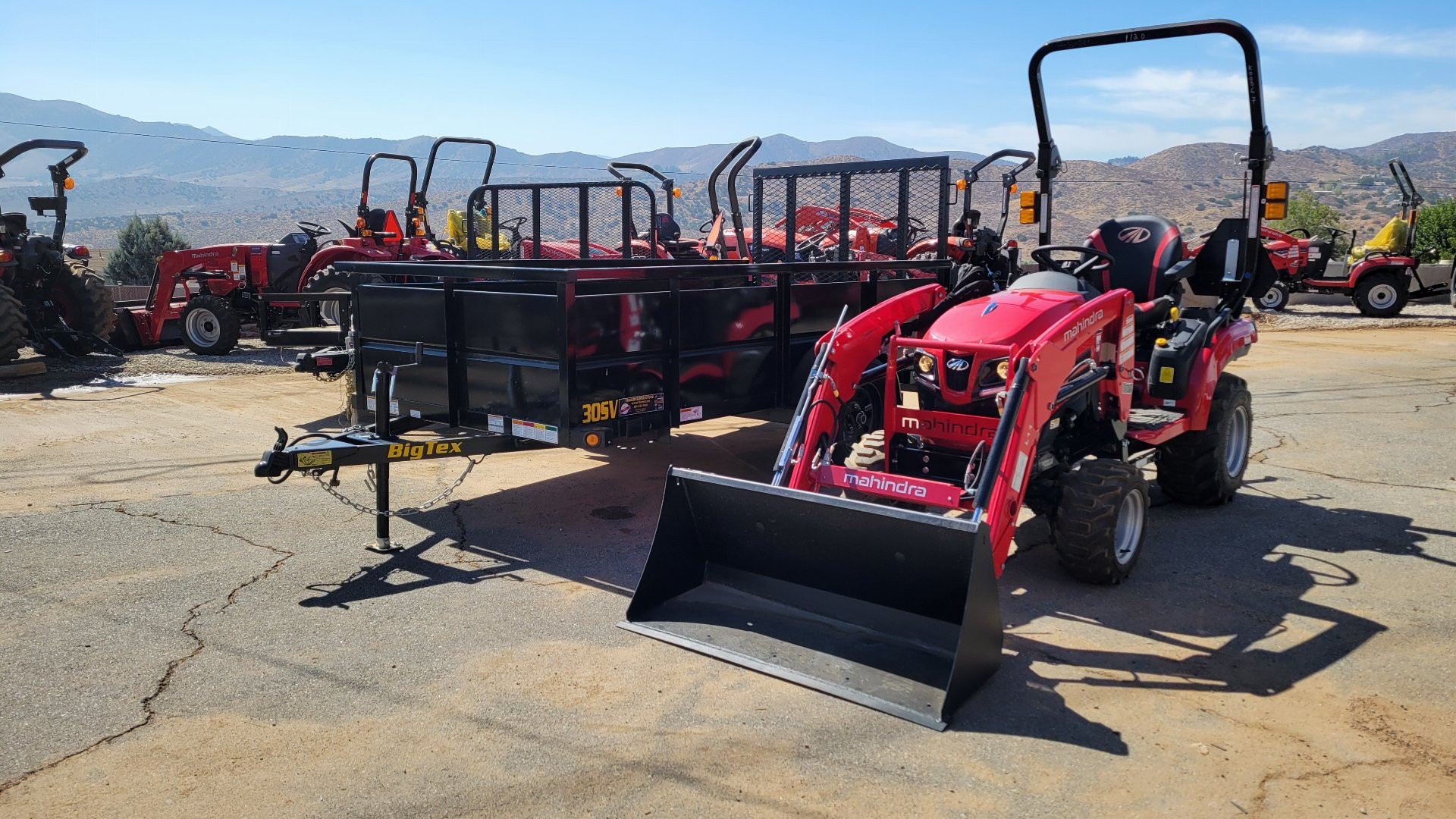 New 2024 Mahindra 1120 HST BUNDLE #1 Landscape Trailer