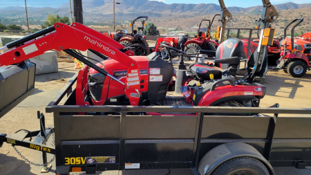New 2024 Mahindra 1120 HST BUNDLE #1 Landscape Trailer
