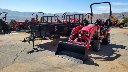 New 2024 Mahindra 1120 HST BUNDLE #1 Landscape Trailer