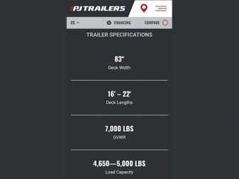 New 2024 PJ Trailers C5 83X20 YEAR END SALE