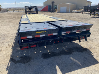 Used 2021 BIG TEX TRAILERS 16GN-35+5MR Flatbed Trailer