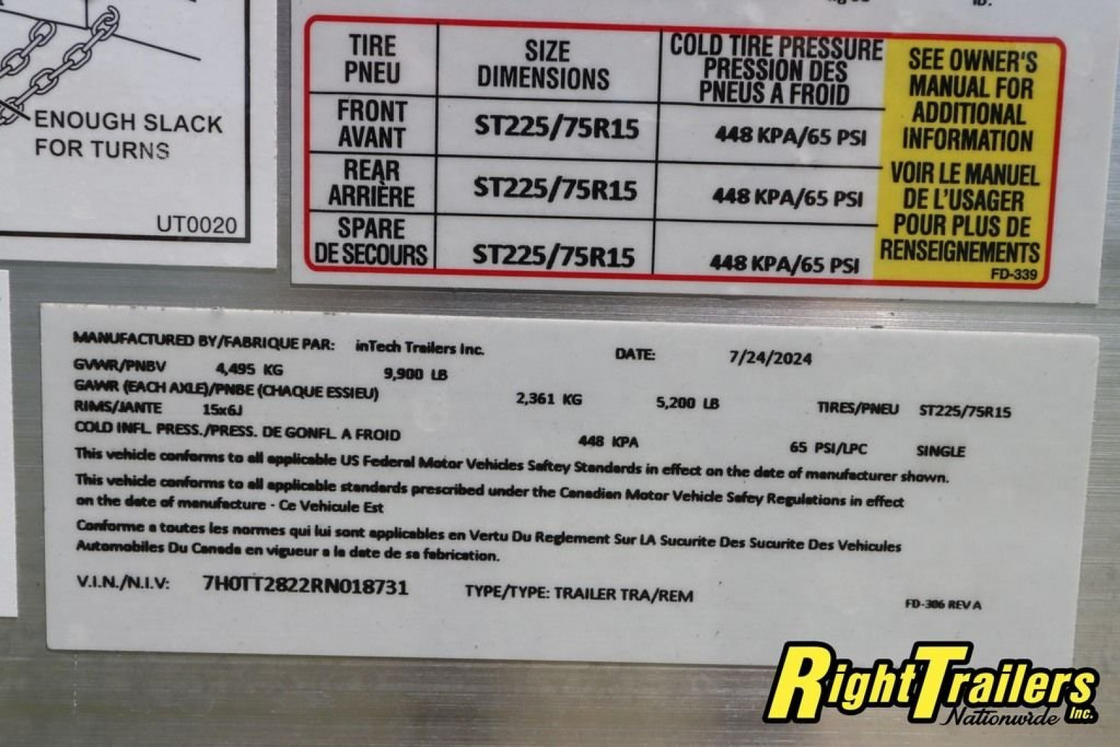 New 8.5x28 inTech LITE SERIES TAG TRAILER race trailer