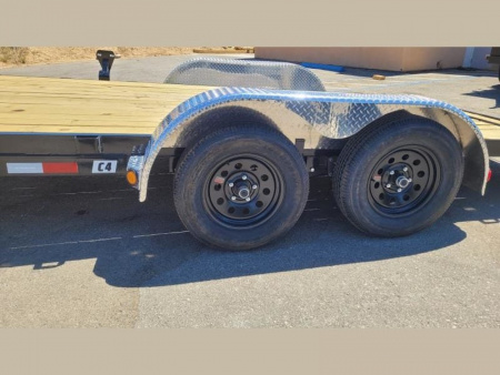 New 2024 PJ TRAILERS 83 x 18 C4182 Car Hauler BLACK FIRDAY SALE