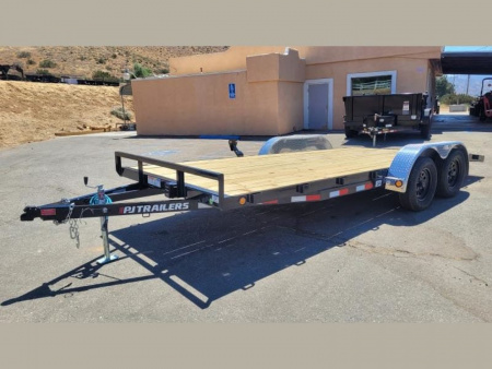 New 2024 PJ TRAILERS 83 x 18 C4182 Car Hauler BLACK FIRDAY SALE