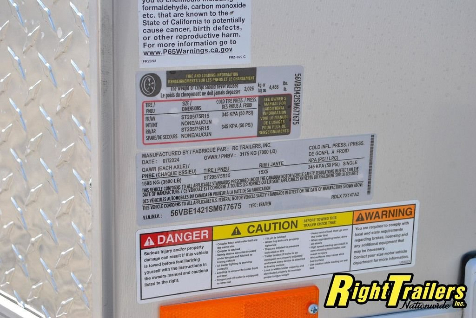 New 2025 7x14 RC Cargo Trailer 7x14 RC Cargo Trailer