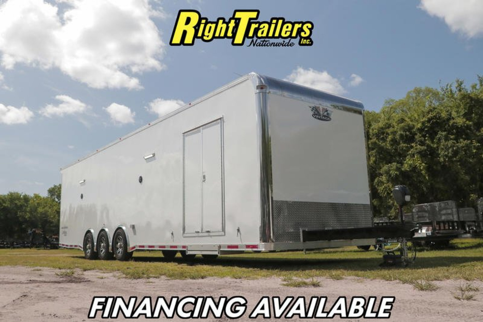New 2022 8.5x34 Vintage Pro Stock Series Race Trailer P834