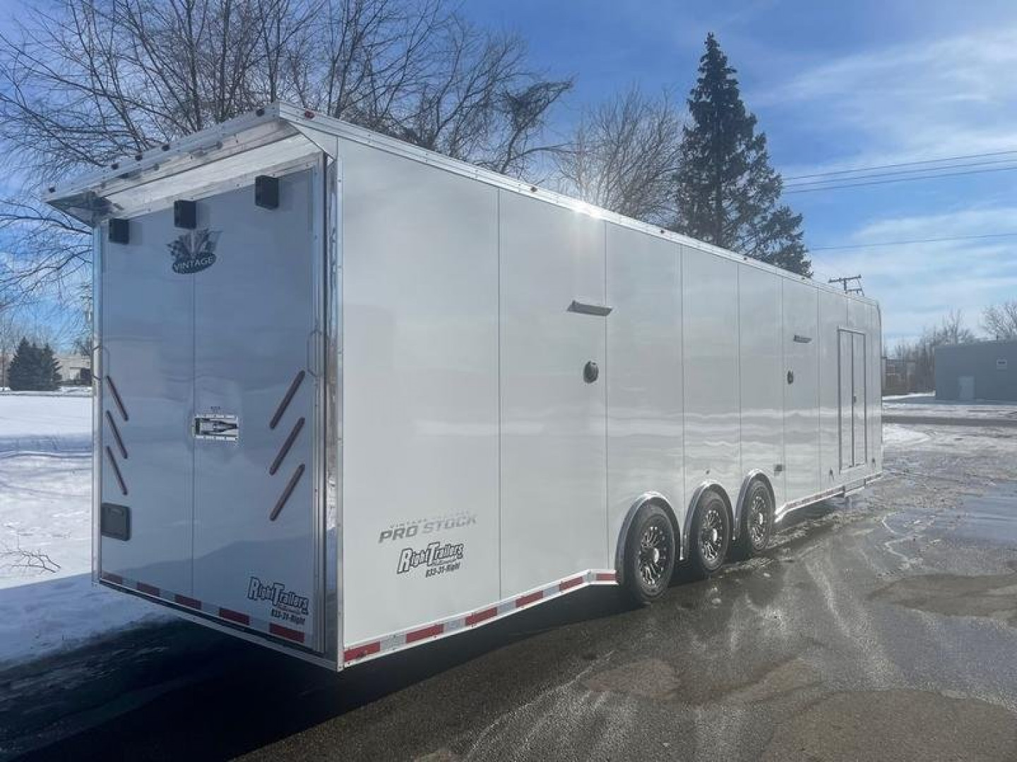 New 2022 8.5x34 Vintage Pro Stock Series Race Trailer P834