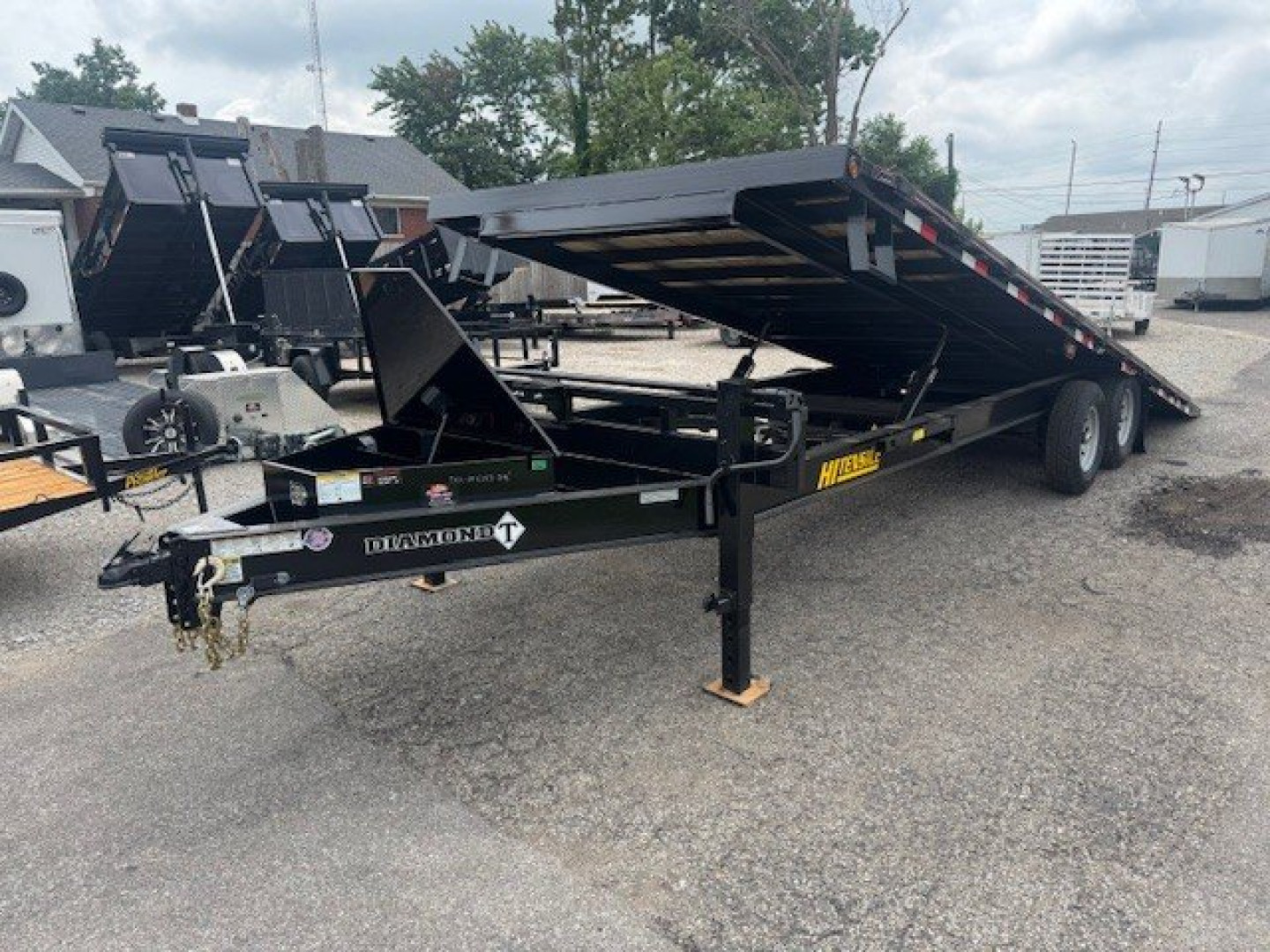 New 2025 Diamond T 102x24 Tilt 14K Tilt Trailer