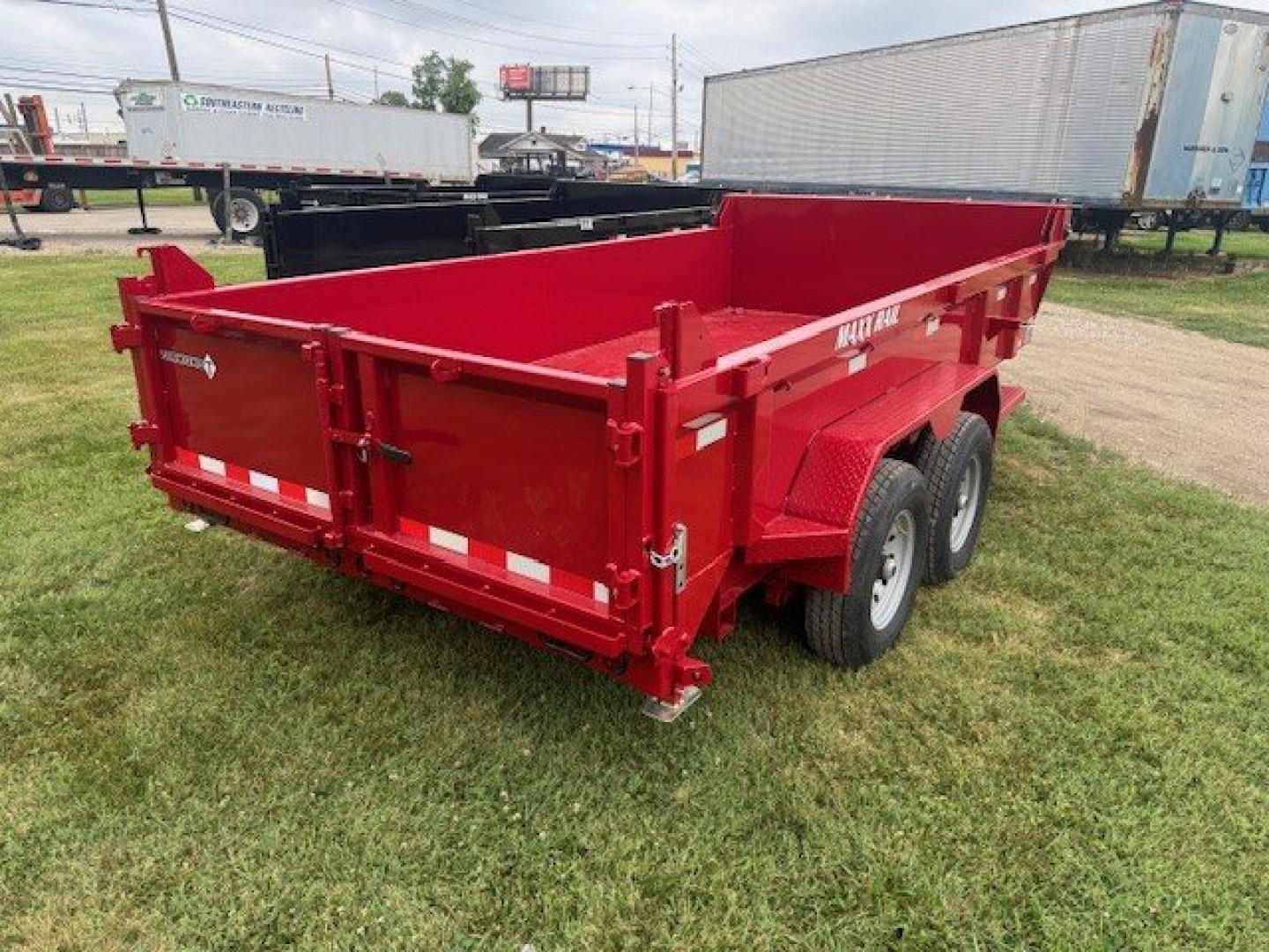 New 2025 Diamond T 83x14 14K Scissor w/ Hydraulic Jack Dump Trailer
