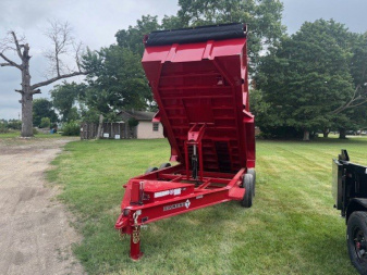 New 2025 Diamond T 83x14 14K Scissor w/ Hydraulic Jack Dump Trailer