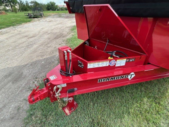 New 2025 Diamond T 83x14 14K Scissor w/ Hydraulic Jack Dump Trailer