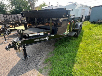 New 2026 Diamond T 83X14 14K Scissor w/ Hydraulic Jack Dump Trailer