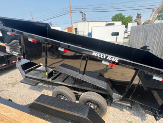 New 2026 Diamond T 83x16 14K Scissor w/ Hydraulic Jack 36" Sides Dump Trailer