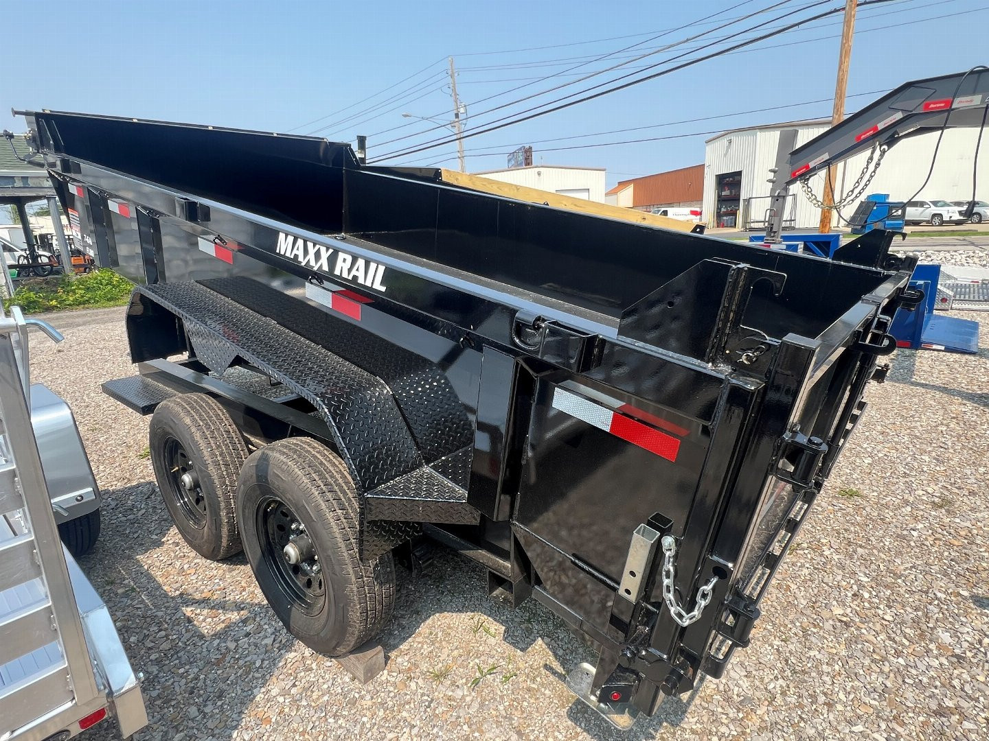 New 2025 Diamond T 83X14 14K Scissor w/ Hydraulic Jack Dump Trailer