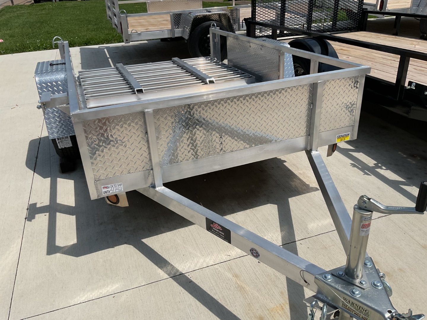 New 2026 Quality Aluminum 3k 62x8 Utility Trailer