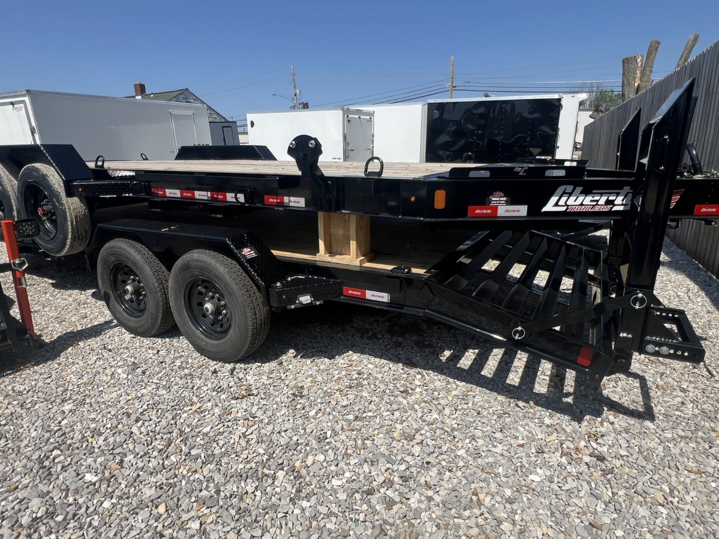 New 2025 Liberty 83x19+3 Standup Ramps Equipment Trailer