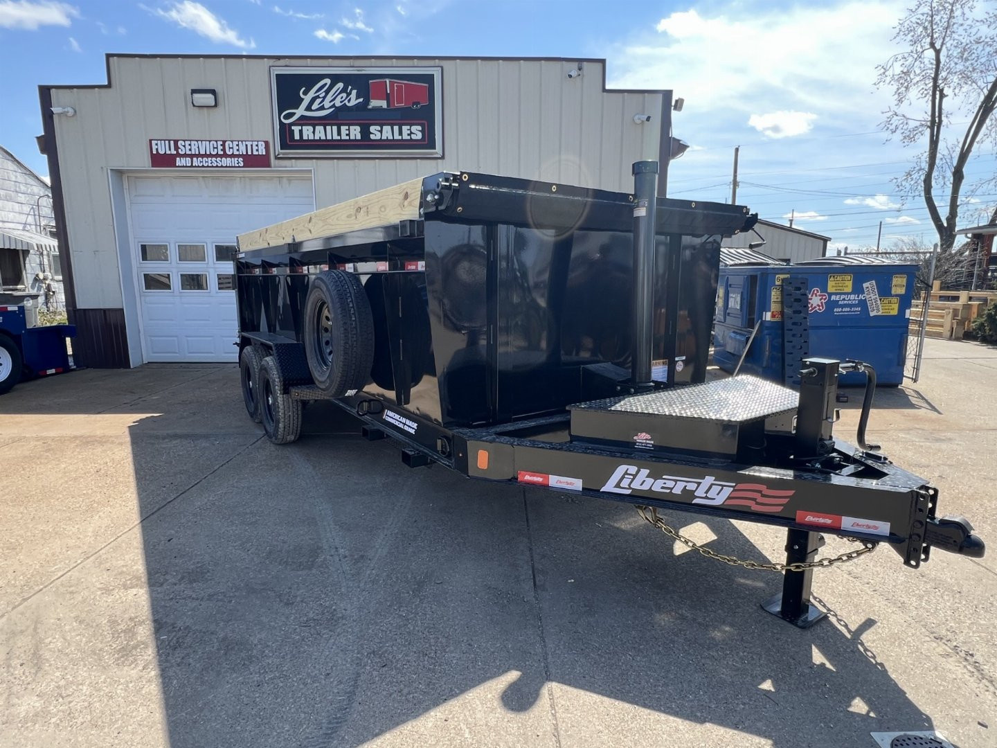 New 2026 Liberty Trailers 83x16 Highside Dump 14K rated Telescopic w/ Spare