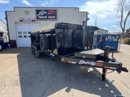 New 2026 Liberty Trailers 83x16 Highside Dump 14K rated Telescopic w/ Spare