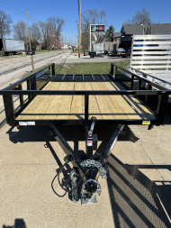 New 2026 Quality Steel 7K 82x14 Utility Trailer w Gate Assist