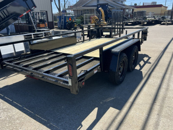 New 2026 Quality Steel 7K 82x14 Utility Trailer w Gate Assist