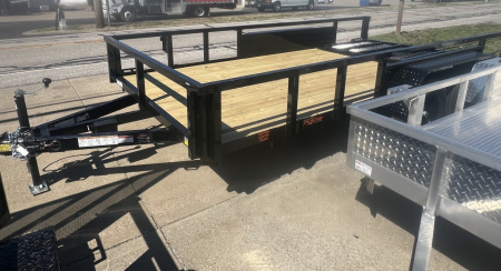 New 2026 Quality Steel 7K 82x14 Utility Trailer w Gate Assist