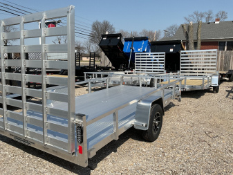 New 2025 Black Rhino 7x14 Aluminum Landscape Trailer