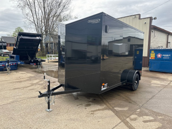 New 2025 Bravo 6x12 Scout Midnight Edition 6'6  Tall Polycore