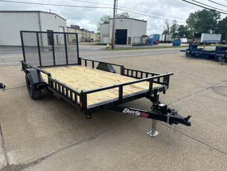 New 2025 Liberty Trailers 83x14 5K Rated Utility w/Brakes and ATV Ramps