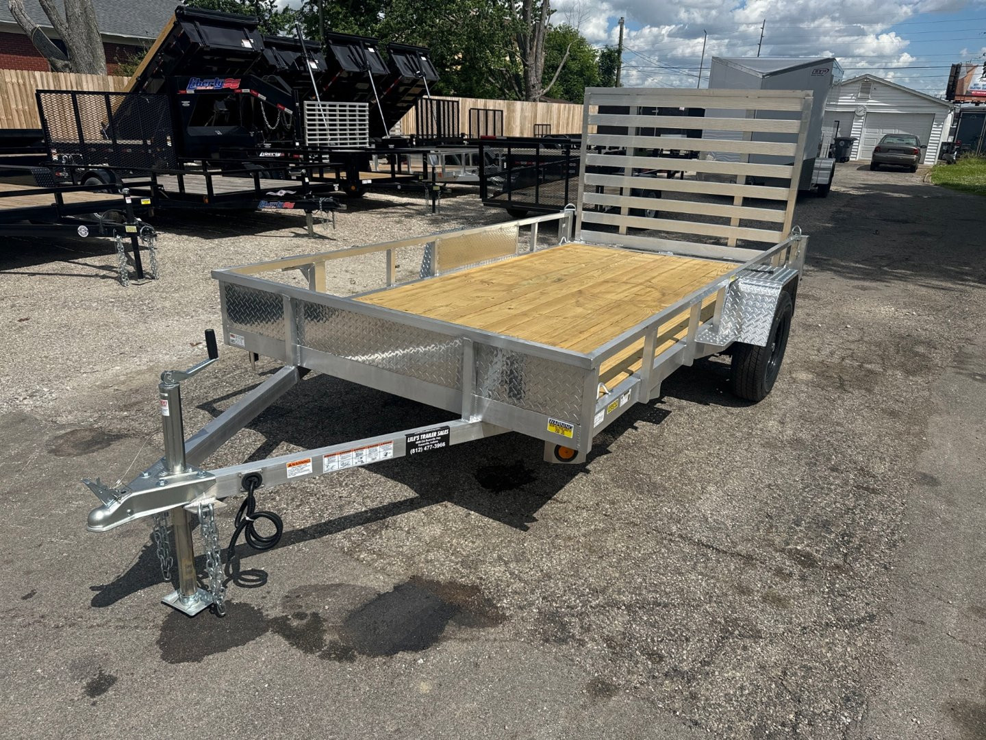 New 2025 Quality Aluminum 74x12 Aluminum Utility Trailer
