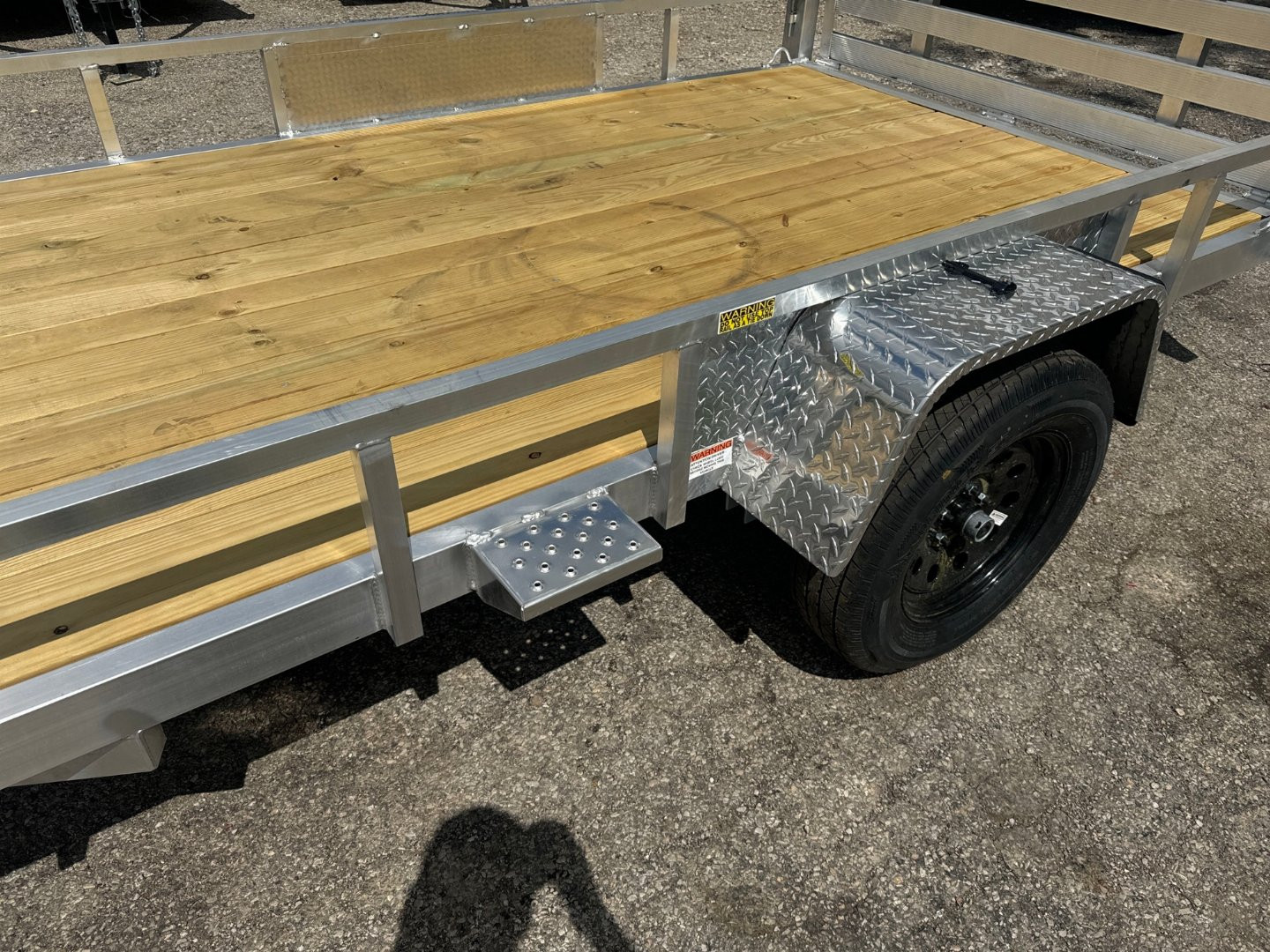 New 2025 Quality Aluminum 74x12 Aluminum Utility Trailer