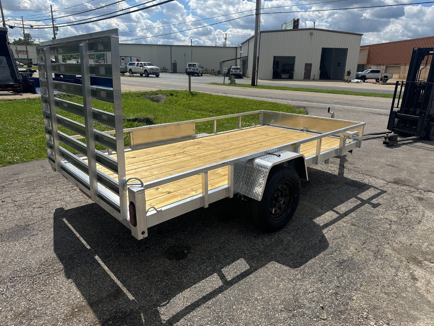 New 2025 Quality Aluminum 74x12 Aluminum Utility Trailer
