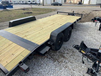 New 2025 Quality Steel 83x18 Car Hauler 7k Rated