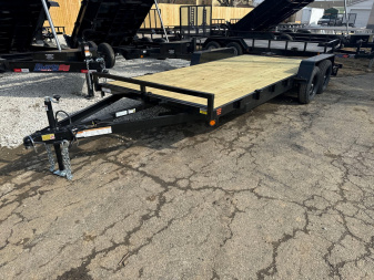 New 2025 Quality Steel 83x18 Car Hauler 7k Rated