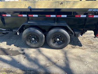 New 2025 Liberty Trailers 83x14 Low Pro Dump 14k Rated Telescopic